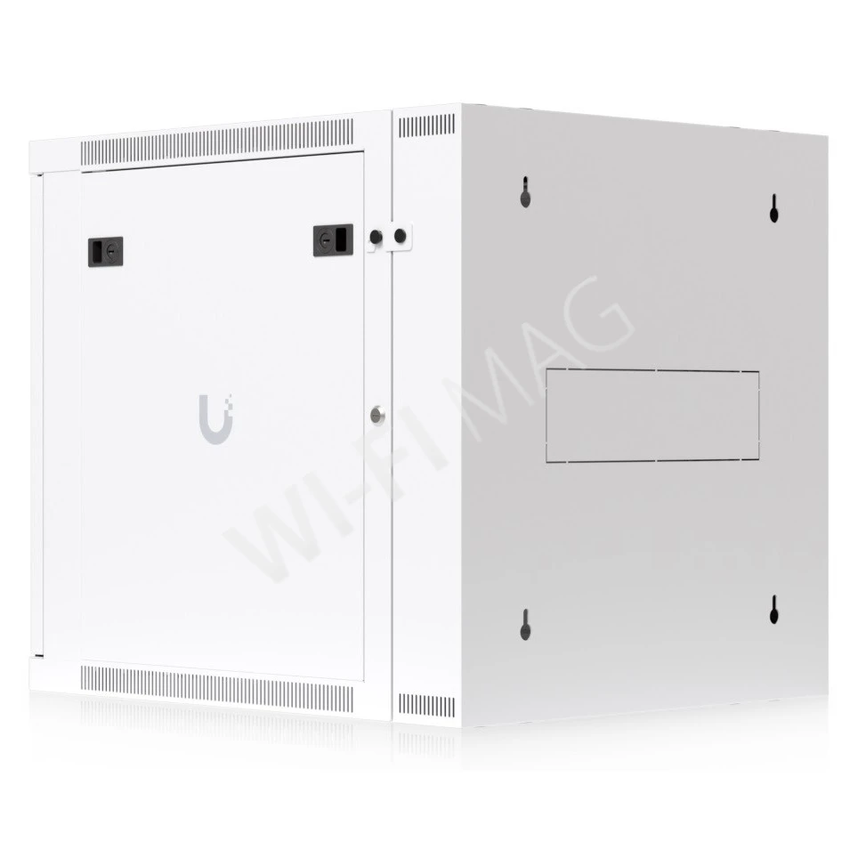 Ubiquiti 12U Rack Cabinet Glass Front Door Swing (700 мм) двухсекционный стоечный шкаф 12U с 2-мя вентиляторами и стеклянной дверцей