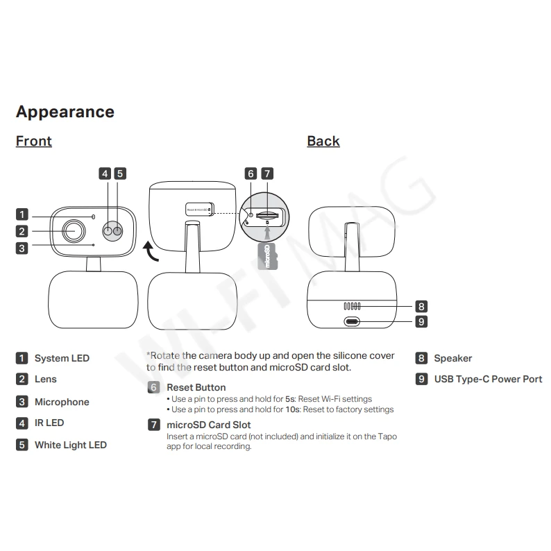 TP-Link Tapo C206, уличная умная с двусторонней аудиосвязью, цветным ночным видением и сигнализацией Wi‑Fi-камера
