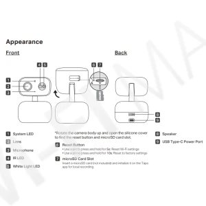 TP-Link Tapo C206, уличная умная с двусторонней аудиосвязью, цветным ночным видением и сигнализацией Wi‑Fi-камера