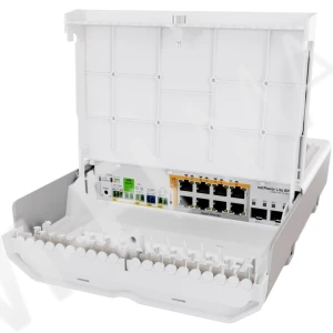 Mikrotik netPower Lite 8P (CSS610-8P-2S+OUT) уличный PoE-коммутатор со встроенным ИБП