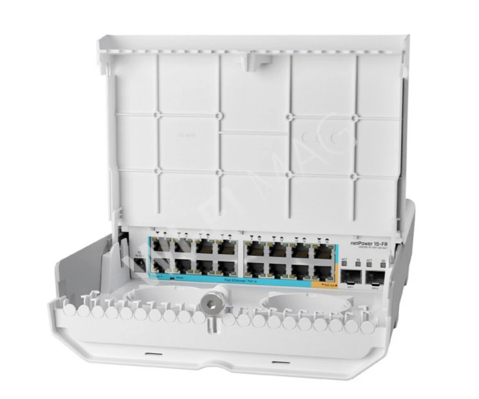 Mikrotik netPower 15FR (CRS318-1Fi-15Fr-2S-OUT)  уличный с обратным PoE-подключением коммутатор