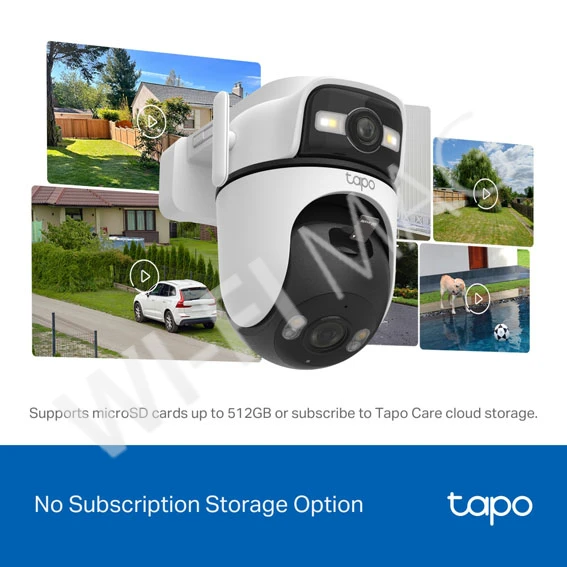 TP-Link Tapo C545D, 3Мп уличная 360° с цветным ночным видением и двумя объективами Wi-Fi 6