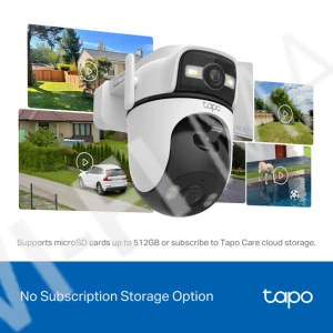 TP-Link Tapo C545D, 3Мп уличная 360° с цветным ночным видением и двумя объективами Wi-Fi 6