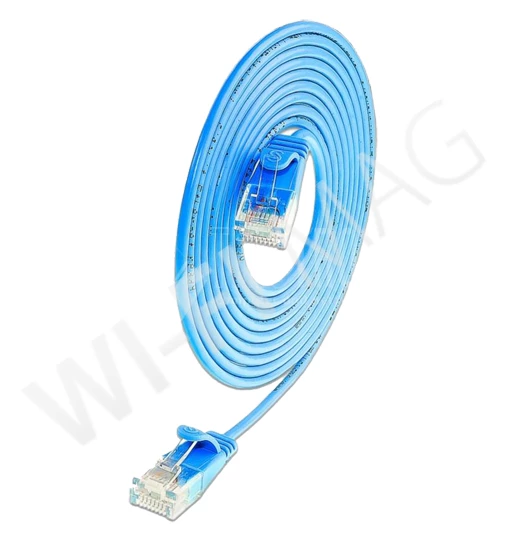 Кабель Wirewin SLIM LIGHT UTP Cat.6, 10.0 м голубой