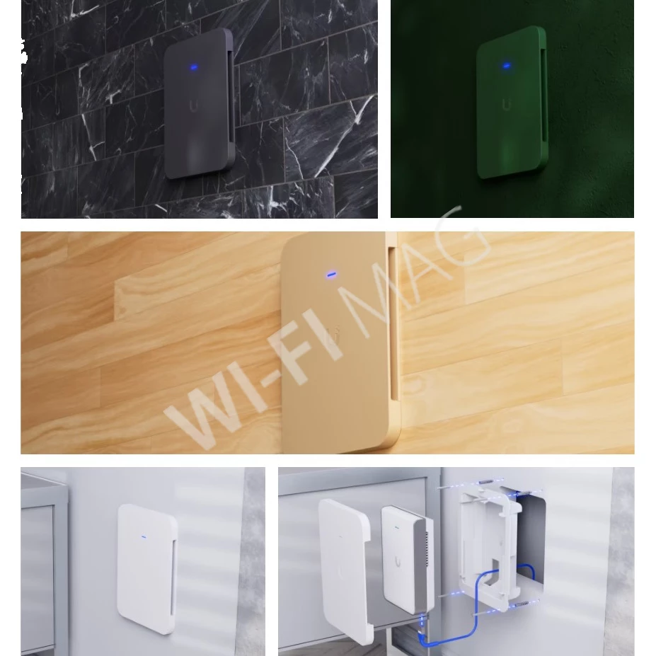 Ubiquiti U7 Pro Wall Paintable Flush Mount, встраиваемый в стену чехол для точки доступа U7-Pro-Wall (окрашиваемый)