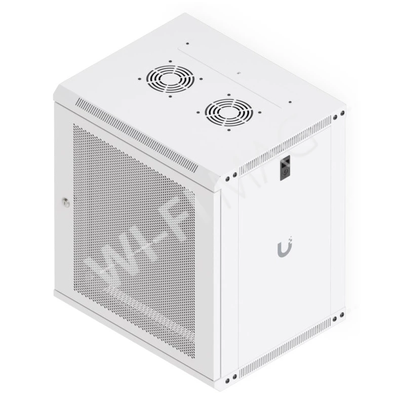 Ubiquiti 12U Rack Cabinet Perforated Front Door (450 мм) стоечный шкаф 12U с 2-мя вентиляторами и перфорированной дверцей