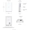 Ubiquiti UniFi 7 Pro Wall, трехдиапазонная точка доступа Wi-Fi 7 с 6 пространственными потоками