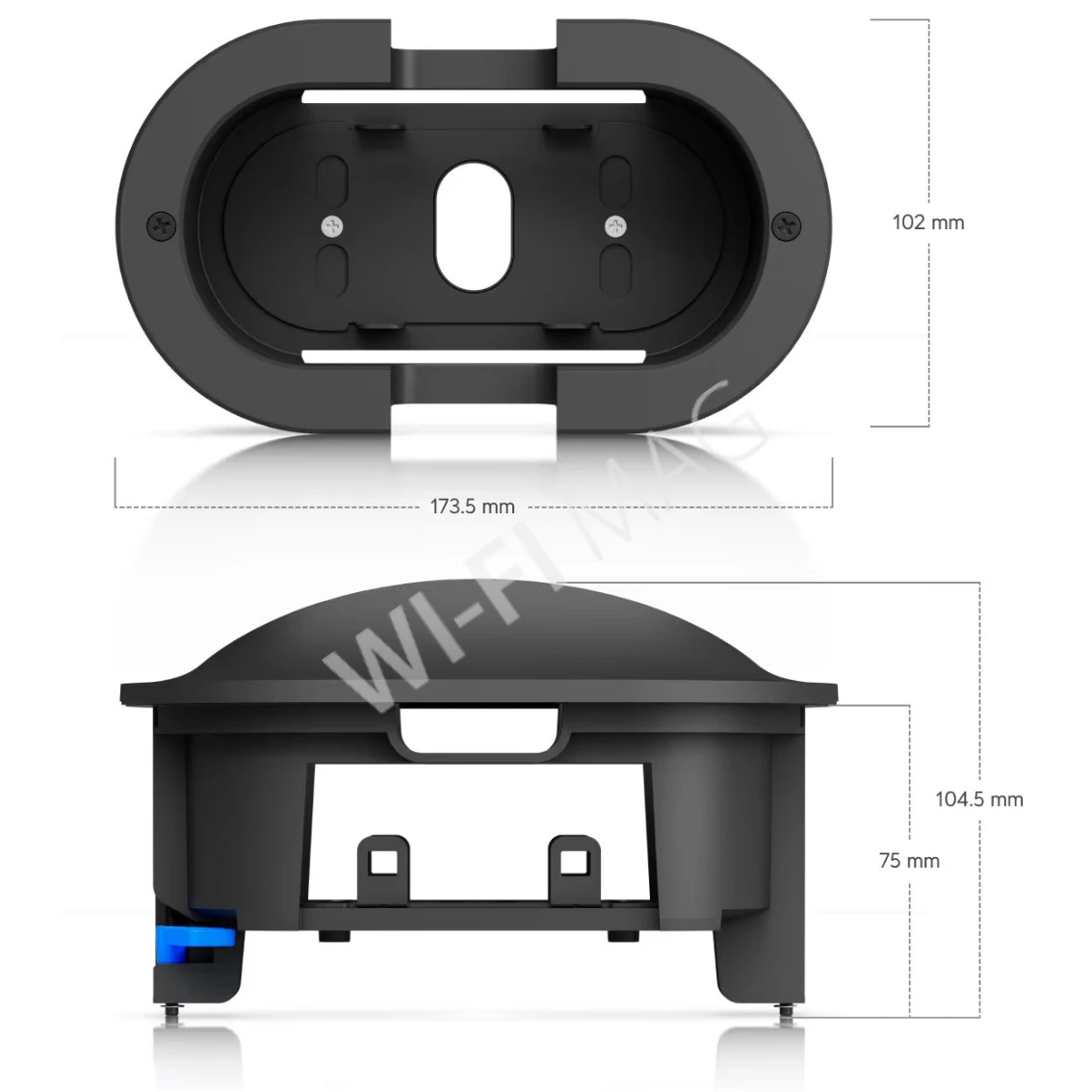 Ubiquiti G6 180 Camera Flush Mount Black, черное крепление для скрытого монтажа камеры UVC-G6-180 в стену/потолок