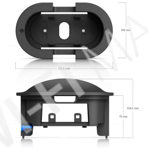 Ubiquiti G6 180 Camera Flush Mount Black, черное крепление для скрытого монтажа камеры UVC-G6-180 в стену/потолок