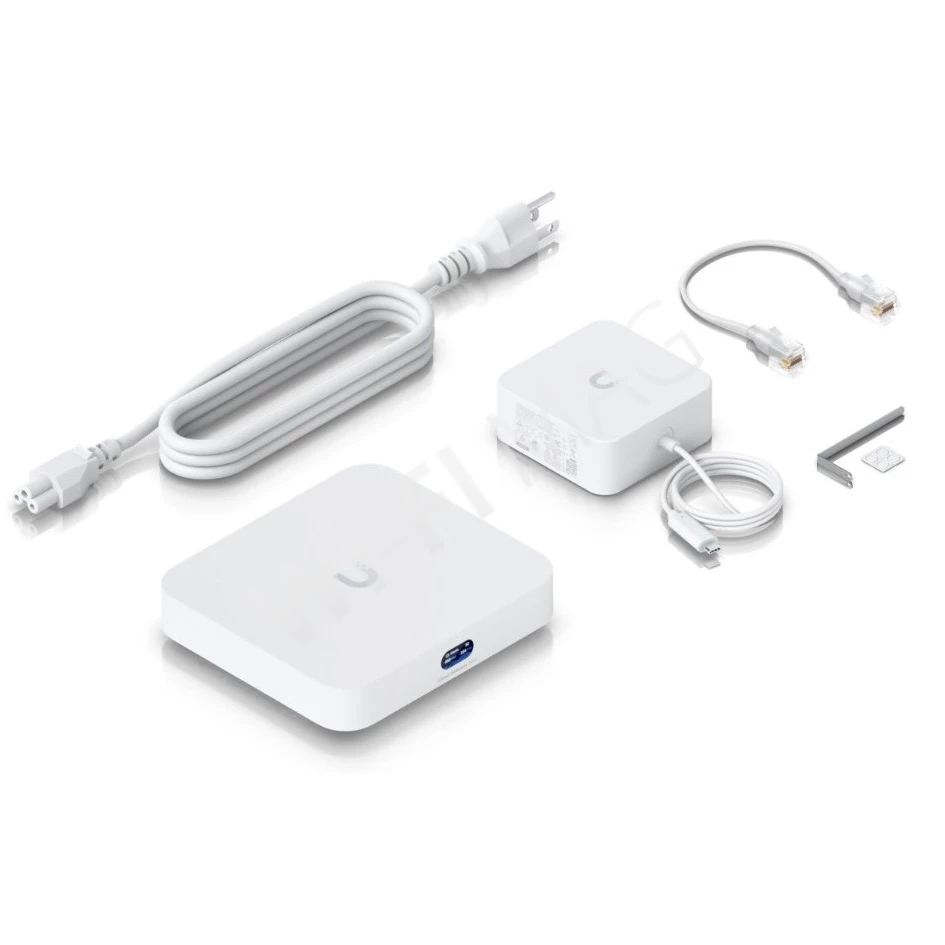 Ubiquiti UniFi Cloud Gateway Max 512 GB, шлюз-концентратор UniFi с 5 Ethernet-портами 2,5 Гбит/с и сменным SSD на 512 ГБ