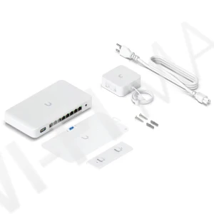 Ubiquiti UniFi Device Bridge Switch (35W) 8-портовый PoE+ управляемый со встроенным мостом Wi-Fi 7 коммутатор