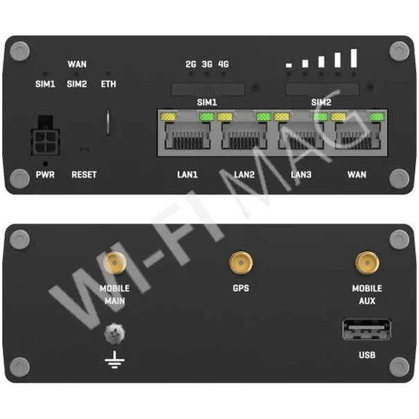 Teltonika RUTM09, мобильный маршрутизатор 4G LTE Cat 6 c GNSS и 2-мя слотами для SIM