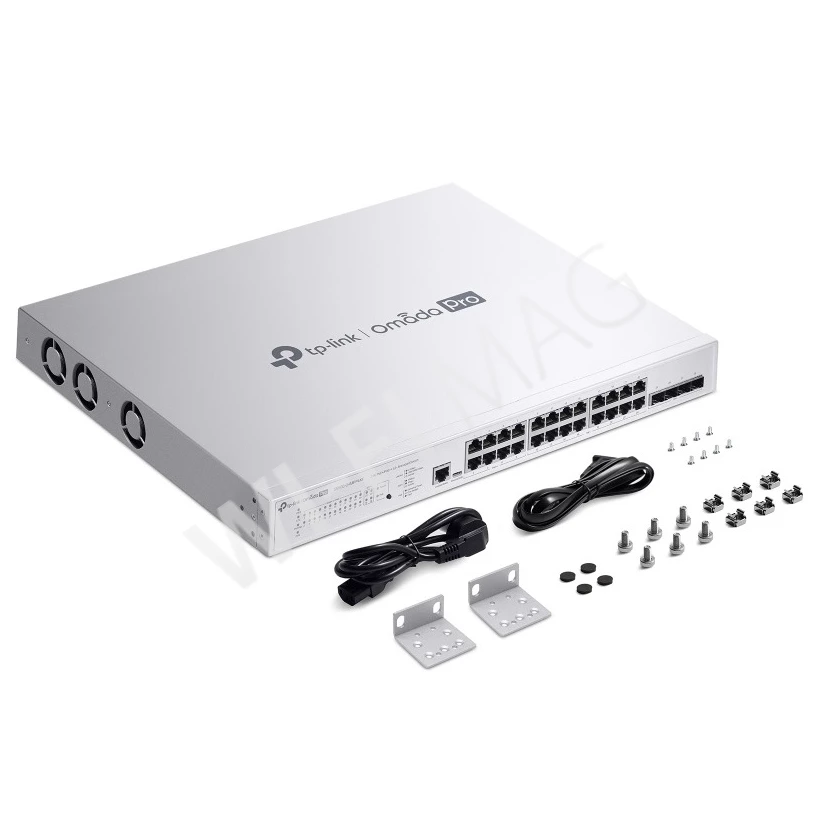 TP-Link S5500-24MPP4XF, 4 SFP+ и 24 порта 2,5 Гбит/с (8 PoE++, 16 PoE+) линейки Omada Pro управляемый коммутатор