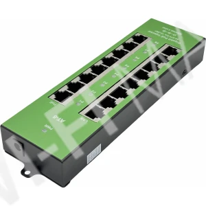 Conexpro POE-PAN8-GBM-AF/AT, 8-портовый гигабитный 802.3af/at PoE-инжектор