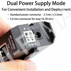 Блок питания BT-1-WM 802.3af/at/bt, 90W, 2.5 Gigabit PoE Injector инжектор питания