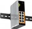 Conexpro GNT-IG1008GP-DC, промышленный с 8 PoE (1 Гбит/с) портами неуправляемый коммутатор