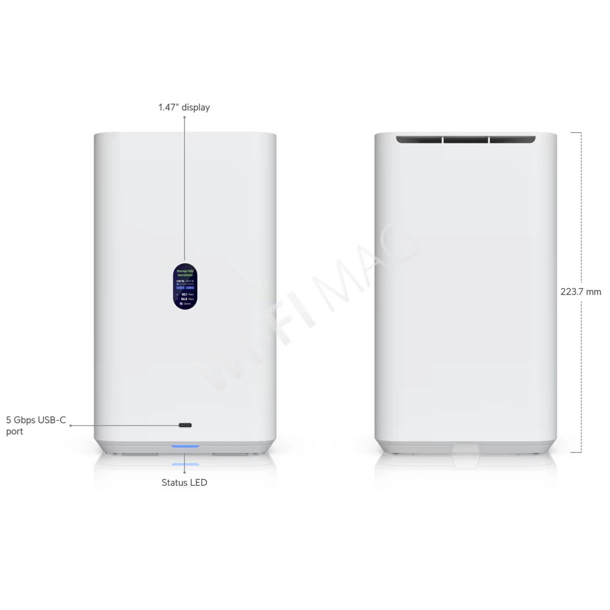 Ubiquiti UniFi Network Storage UNAS 2 White, белое сетевое хранилище