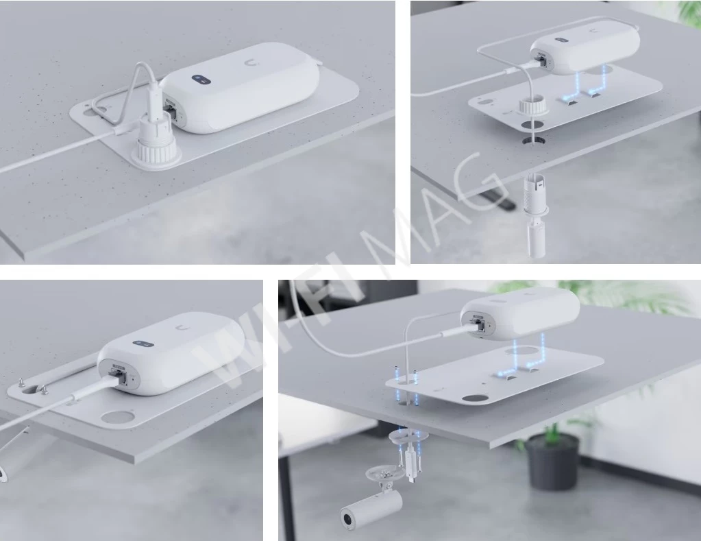 Ubiquiti UniFi AI Theta Ceiling Mount System, система скрытого крепления на потолке или в стену для AI Theta