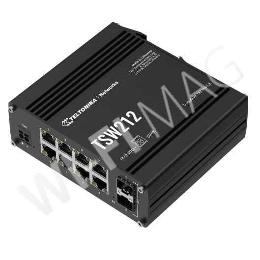 Teltonika TSW212, управляемый с 8 портами 1 Гбит/с и 2 SFP коммутатор