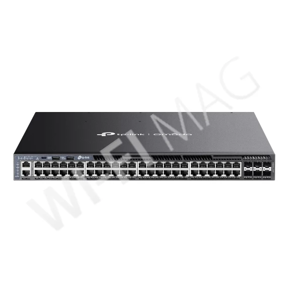 TP-Link SG6654XHP, 48-портов 1 Гбит/с PoE+ и 6 портов SFP+ стекируемый управляемый коммутатор Omada