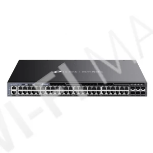 TP-Link SG6654XHP, 48-портов 1 Гбит/с PoE+ и 6 портов SFP+ стекируемый управляемый коммутатор Omada