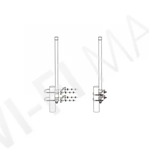 Alfa 4G LTE Outdoor Antenna 5dBi IP67 (AOA-4G-5F) N Female, антенна всенаправленная