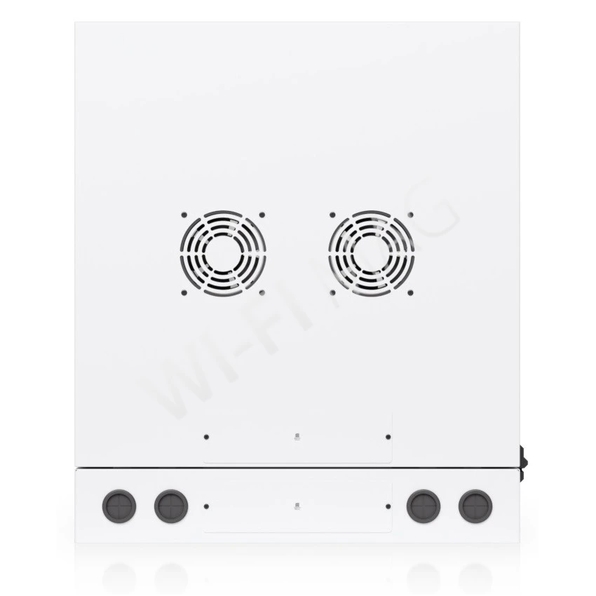 Ubiquiti 12U Rack Cabinet Glass Front Door Swing (700 мм) двухсекционный стоечный шкаф 12U с 2-мя вентиляторами и стеклянной дверцей