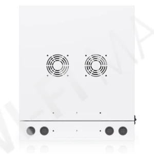 Ubiquiti 12U Rack Cabinet Glass Front Door Swing (700 мм) двухсекционный стоечный шкаф 12U с 2-мя вентиляторами и стеклянной дверцей