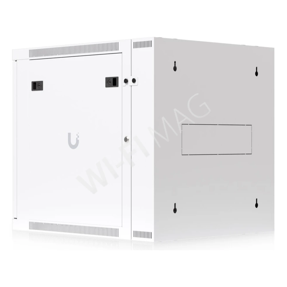 Ubiquiti 12U Rack Cabinet Perforated Front Door Swing (700 мм) двухсекционный стоечный шкаф 12U с 2-мя вентиляторами и перфорированной дверцей