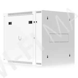 Ubiquiti 12U Rack Cabinet Perforated Front Door Swing (700 мм) двухсекционный стоечный шкаф 12U с 2-мя вентиляторами и перфорированной дверцей