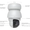Ubiquiti UniFi AI PTZ Industrial Camera White, 8 Мп уличная PoE++ с 22-кратным зумом и ночным видением белая IP-видеокамера