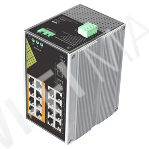 Conexpro GNT-IG1218F8-AC, промышленный с 16 LAN (8 PoE) 1 Гбит/с и 2 SFP портами неуправляемый коммутатор
