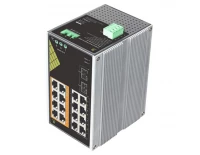 Неуправляемые коммутаторы с PoE Conexpro GNT-IG1218F8-AC, промышленный с 16 LAN (8 PoE) 1 Гбит/с и 2 SFP портами неуправляемый коммутатор