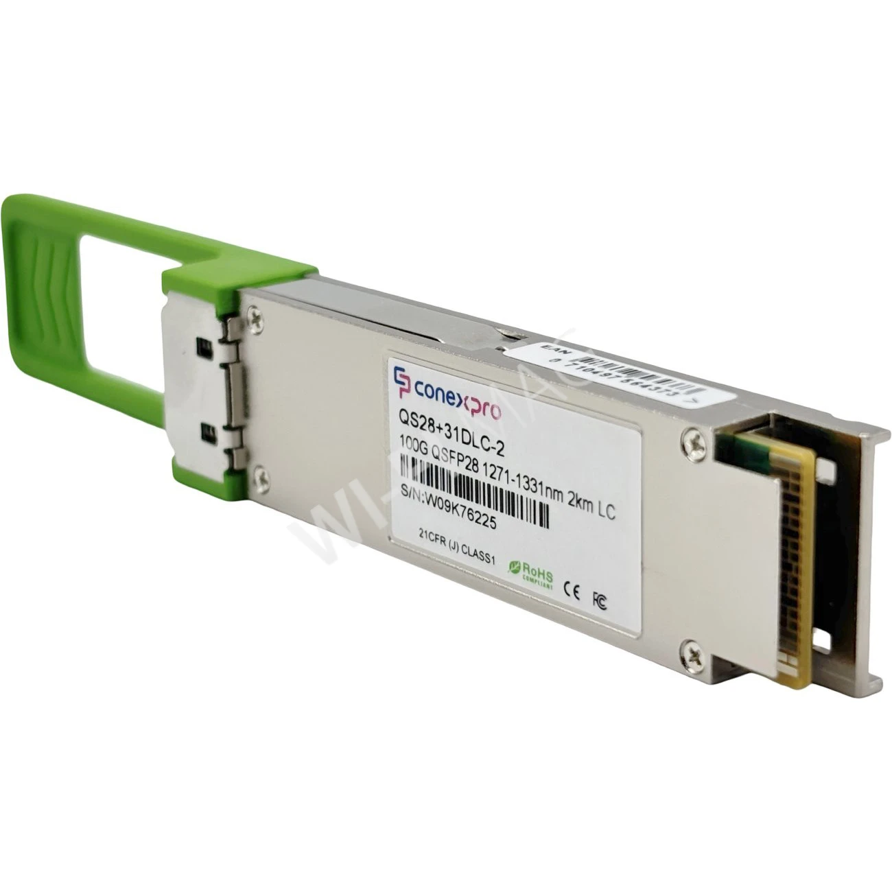 Conexpro QS28+31DLC-2 модуль QSFP28 Single Mode, 100 Гбит/с, 2xLC, 2 км (Tx/Rx=1271, 1291, 1311, 1331) CWDM DDM