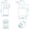 Teltonika PR4RS06K, терминальная колодка (коннектор) 2х3