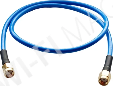 Conexpro flexi pigtail, 50cm, RG402, RSMA male - RSMA male синий