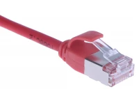 Кабель патч-корд Masterlan Comfort patch cable U/FTP, Cat6A, extra slim, LSZH, 0.5 м, экранированный, красный