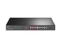 Неуправляемые коммутаторы с PoE TP-Link TL-SL1218P, 18-портовый с 16 PoE+ портами (10/100 Мбит/с) и 2 гигабитными портами