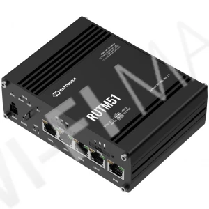 Teltonika RUTM51, двухдиапазонный промышленный маршрутизатор 5G Wi-Fi 5 c 2-мя слотами для SIM