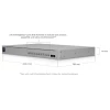 Ubiquiti UniFi Switch Pro XG 10 PoE, коммутатор с 10-ю портами Etherlighting™10 Гбит/с RJ45 PoE+++ и 2-мя SFP+