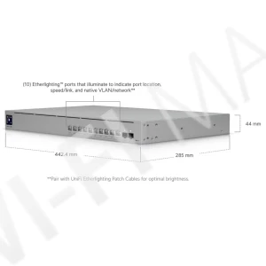 Ubiquiti UniFi Switch Pro XG 10 PoE, коммутатор с 10-ю портами Etherlighting™10 Гбит/с RJ45 PoE+++ и 2-мя SFP+