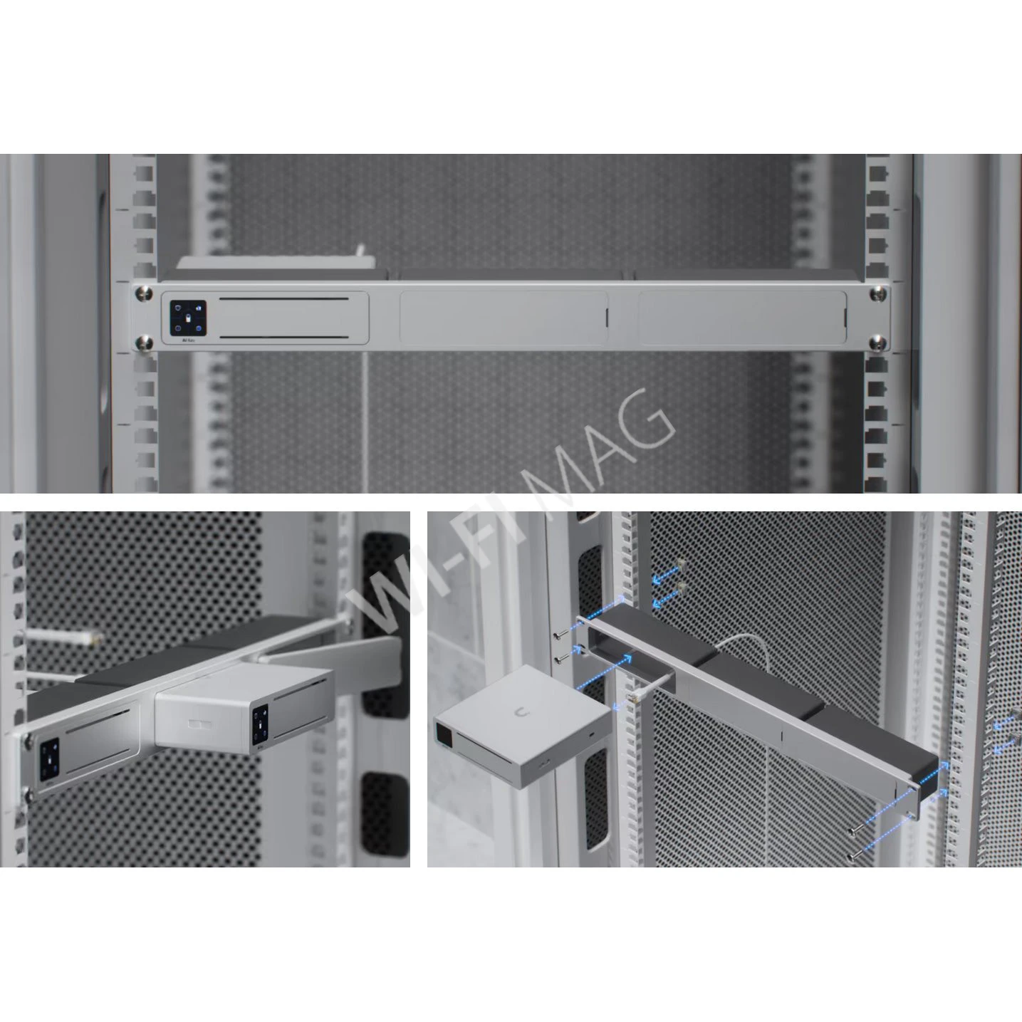 Ubiquiti AI Key Rack Mount, панель для монтажа в стойку AI-Key (до 3-х штук)