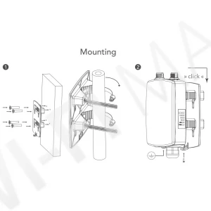 LigoWave Ligo DLB 6ac, уличная антенна панельная активная 6 ГГц