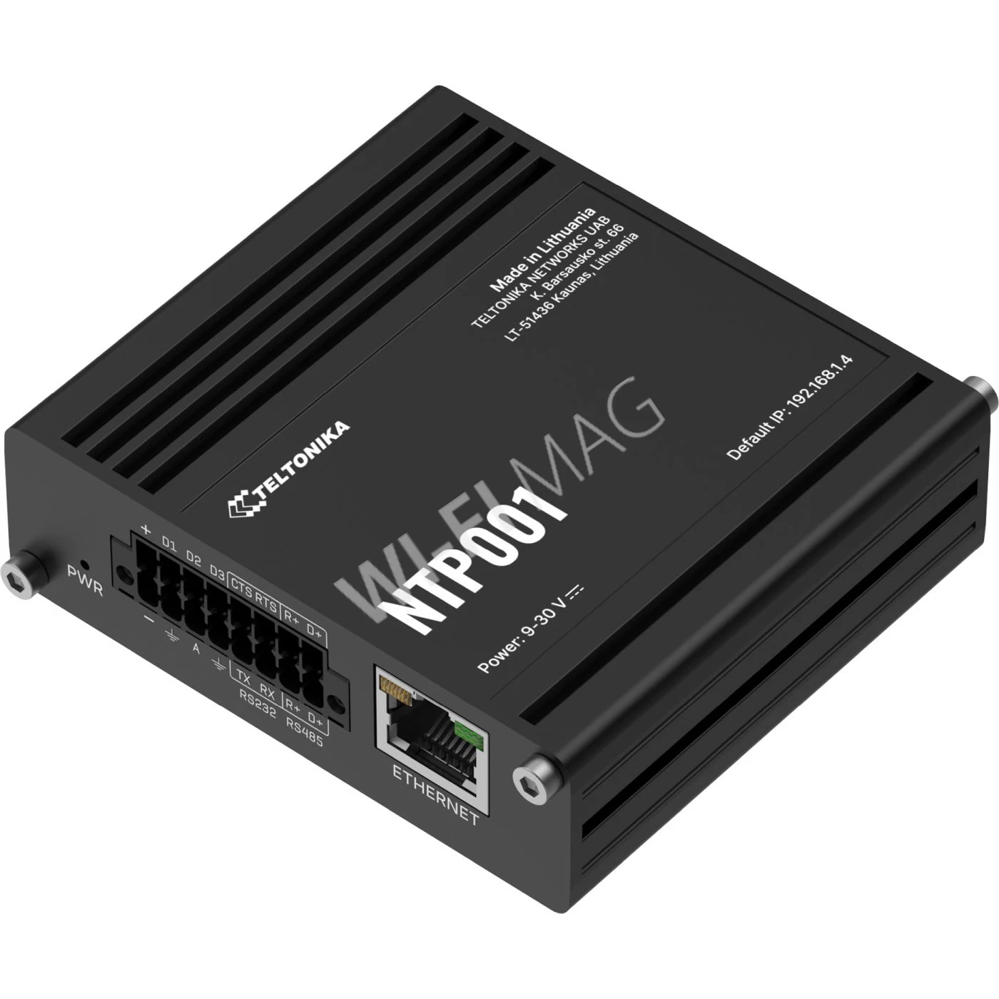 Teltonika NTP001 NTP Server, промышленный NTP-сервер с GNSS, RS232 и RS485