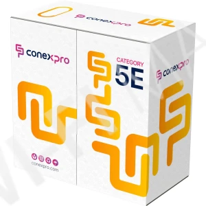 Кабель Conexpro FTP, CAT5e, PE, 24AWG, 6.3мм, 305м, черный
