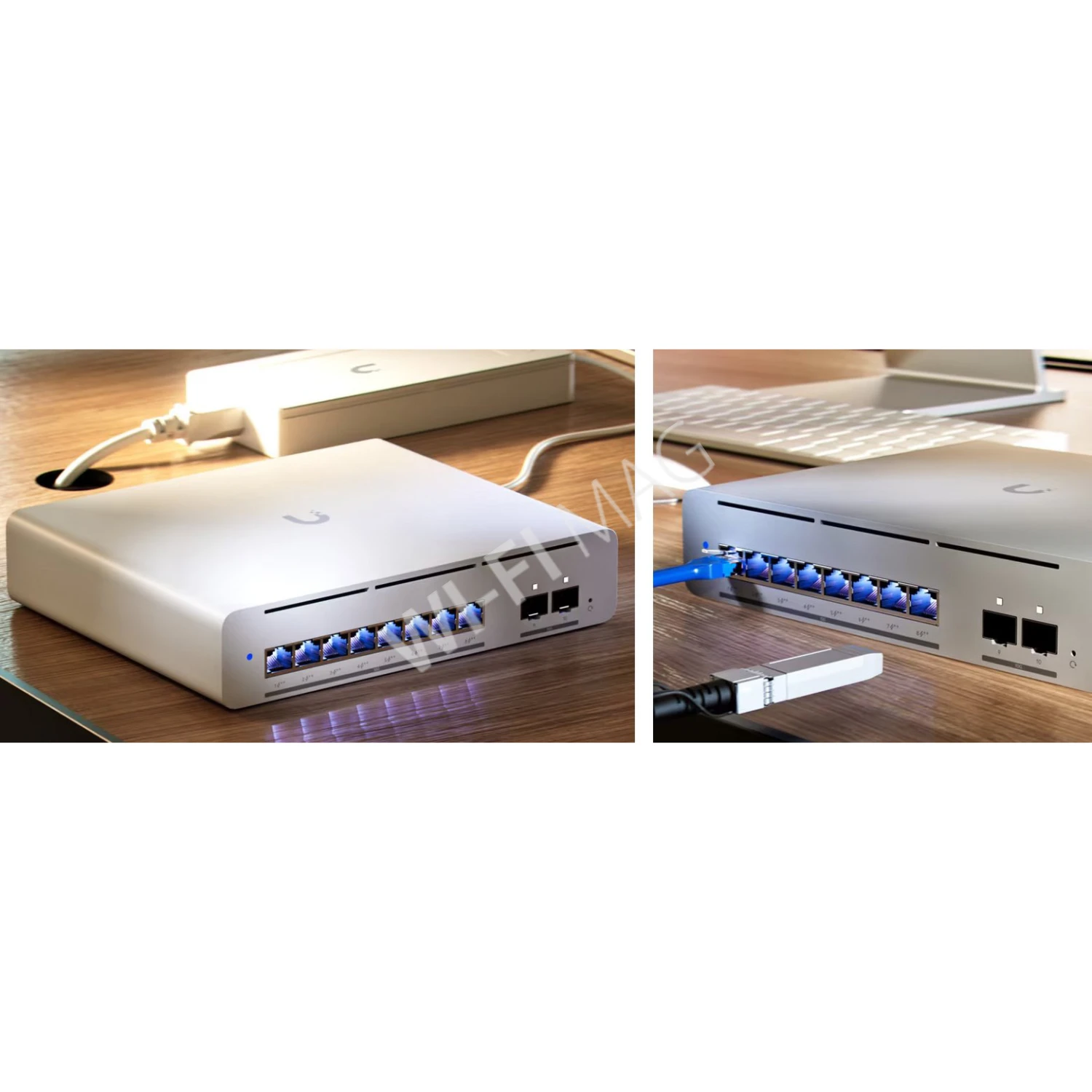 Ubiquiti UniFi Switch Pro XG 8 PoE (155 Вт) управляемый с 8 портами PoE++ Etherlighting коммутатор