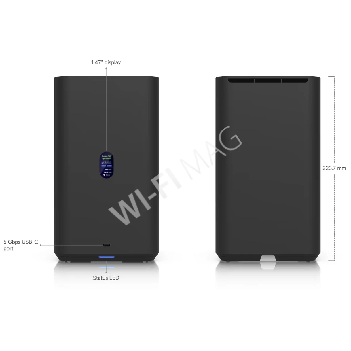 Ubiquiti UniFi Network Storage UNAS 2 Black, черное сетевое хранилище