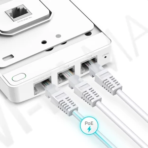 TP-Link EAP615-Wall AX1800, двухдиапазонная точка доступа Omada Wi-Fi 6  с поддержкой PoE Out/In