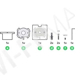 Ubiquiti G5 PTZ Surface Mount Black, черный кронштейн для поверхностного монтажа на потолок видеокамеры UVC-G5-PTZ-B