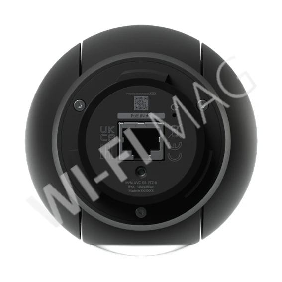 Ubiquiti UniFi G5 PTZ Camera, 5 Мп уличная с цветным ночным видением и микрофоном IP-видеокамера PoE+, черная